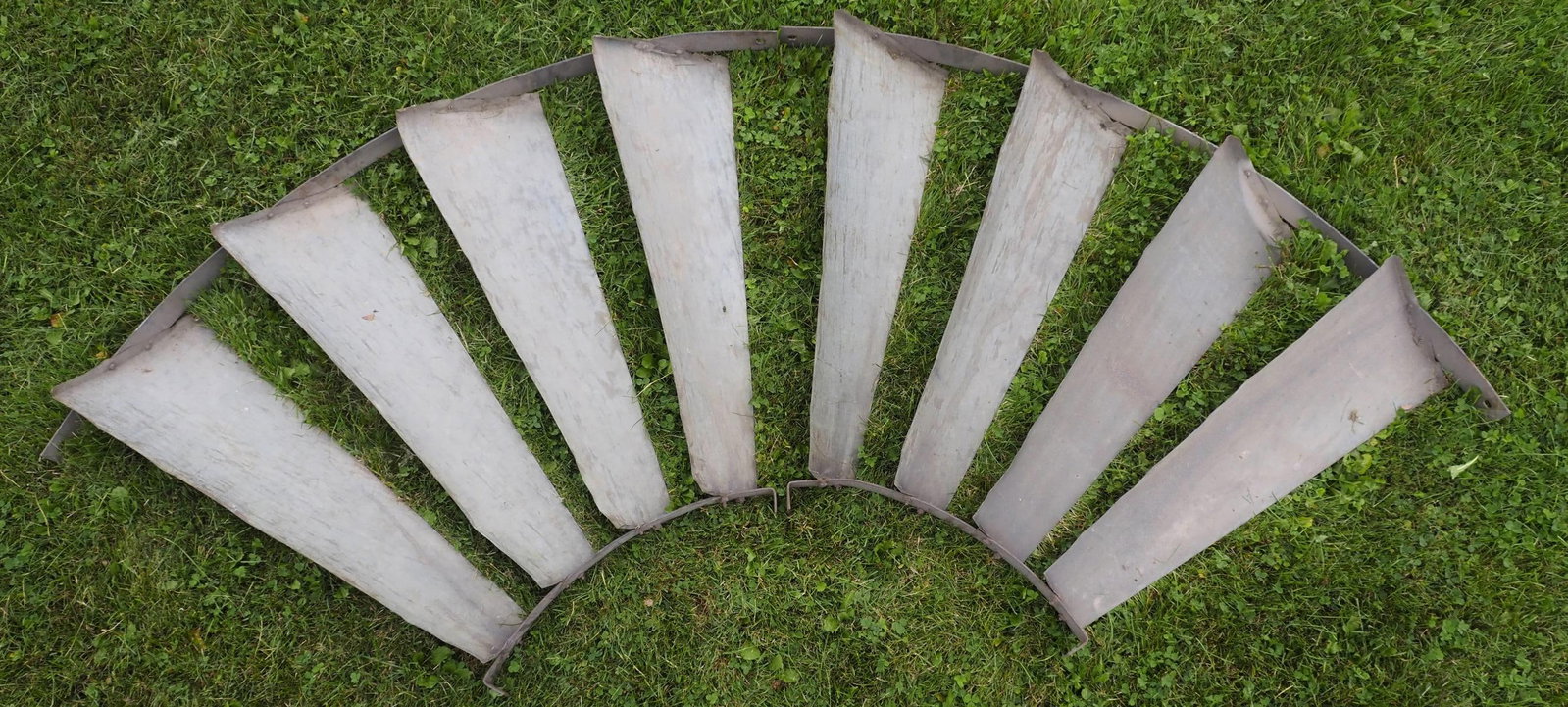 (2) Sections of galvanized windmill fan (1 of 1)