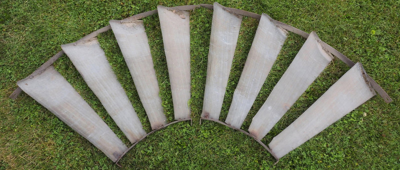 (2) Sections of galvanized windmill fan (1 of 1)
