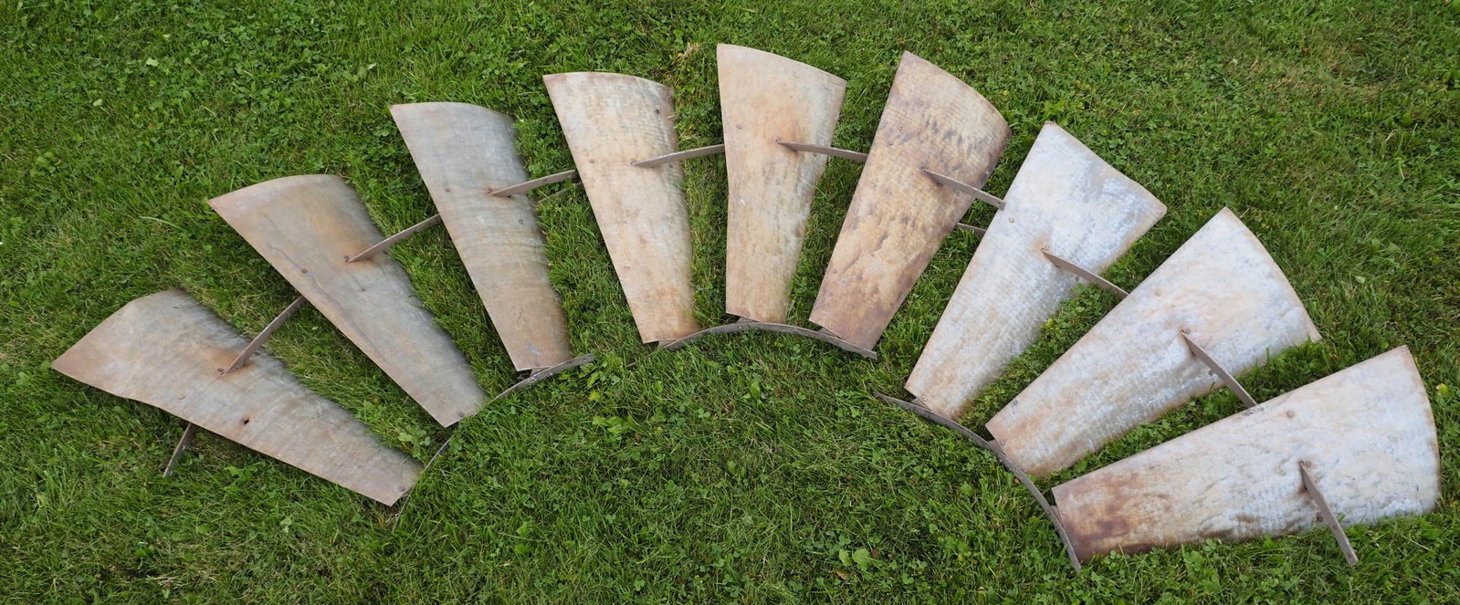 (3) Sections of galvanized windmill fan (1 of 1)