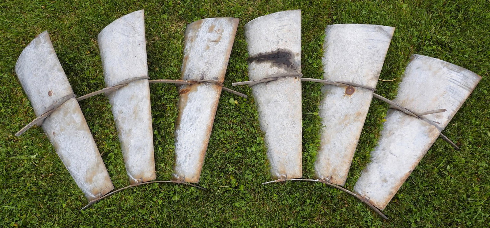(2) Sections of galvanized windmill fan (1 of 1)
