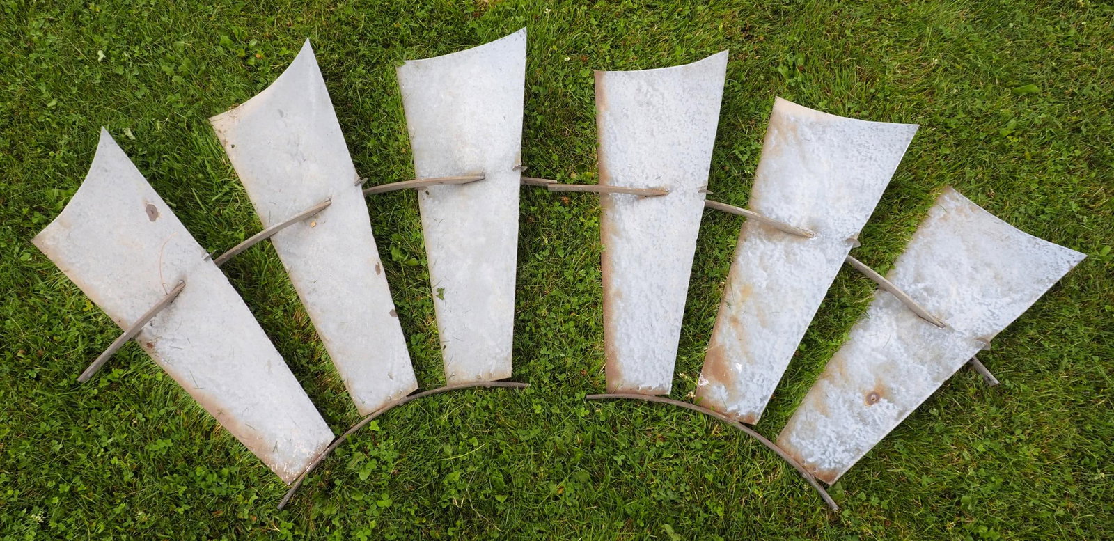 (2) Sections of galvanized windmill fan (1 of 1)