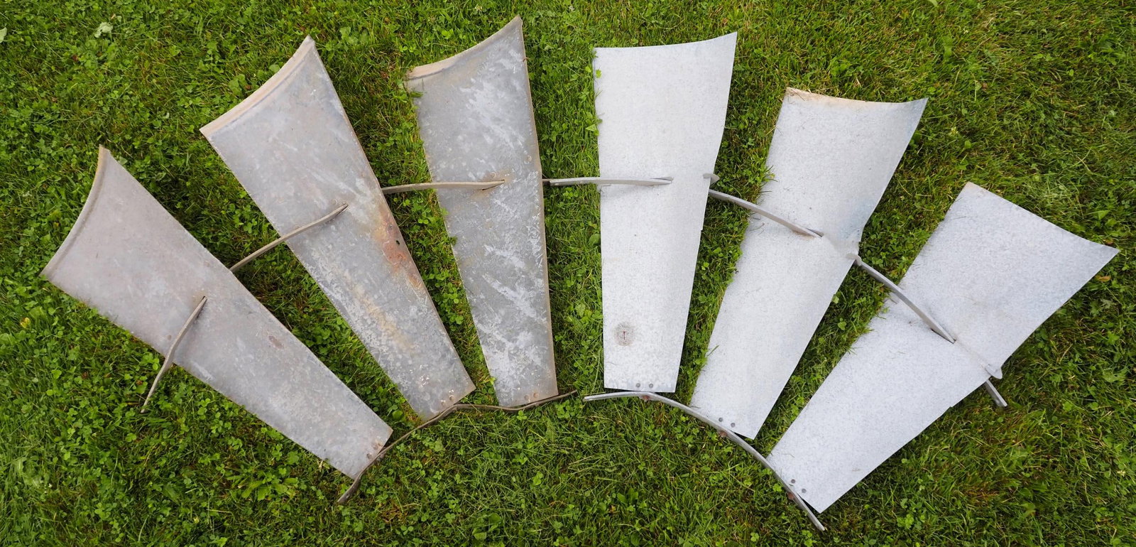 (2) Sections of galvanized windmill fan (1 of 1)