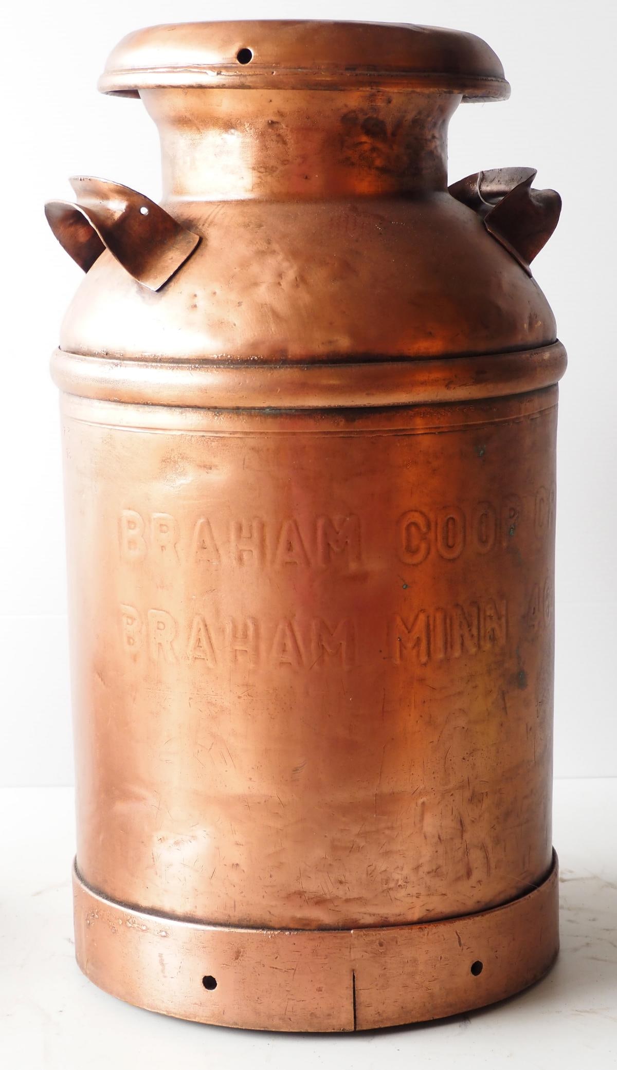 10-gallon copper milk can (1 of 4)