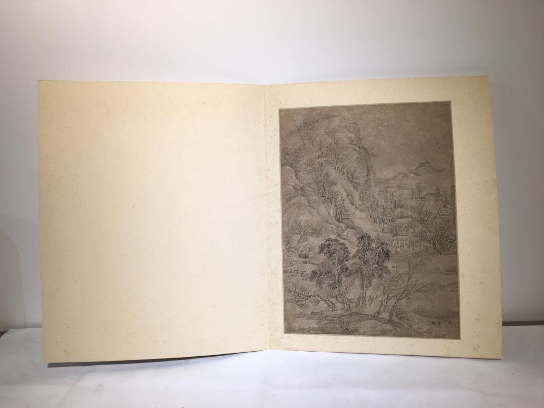 Ink landscape painting on paper with one seal (1 of 7)