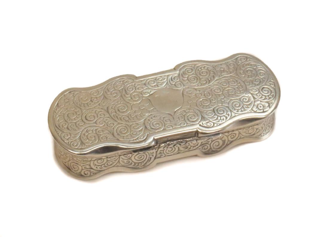John Tongue Birmingham Sterling Silver Pill Box, 1853 (1 of 4)