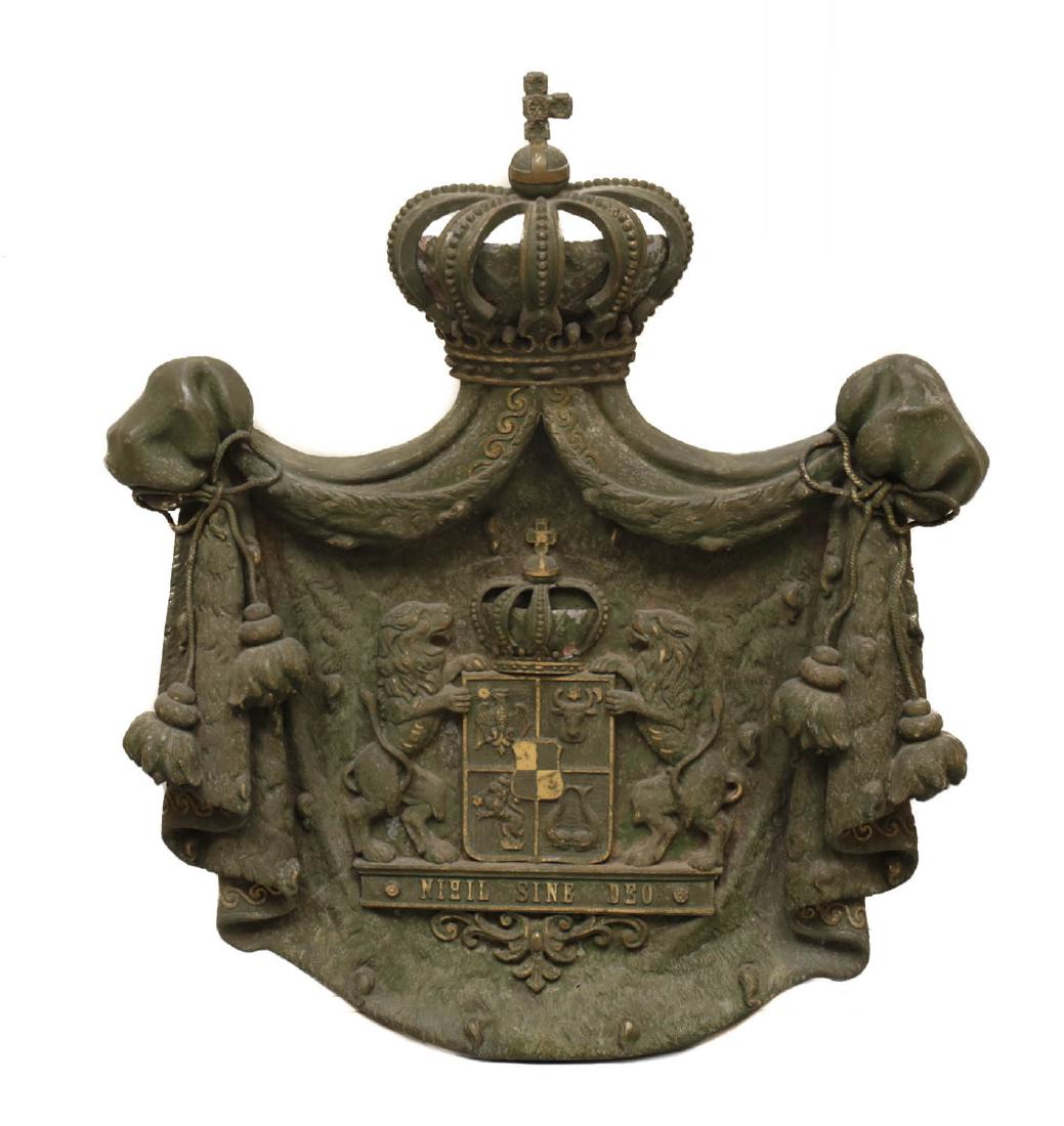 Romanian Armorial Coat of Arms Nihil Sine Deo Cast (1 of 5)