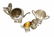 Gorham Mfg Co Sterling Silver Tea Service Set Etruscan - 5