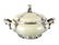 Hertel Jacob Bavaria Porcelain Silver Overlay Tureen
