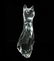 Baccarat Crystal Cat Figurine by Robert Rigot, Ltd Ed