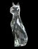 Baccarat Crystal Cat Figurine by Robert Rigot, Ltd Ed - 2