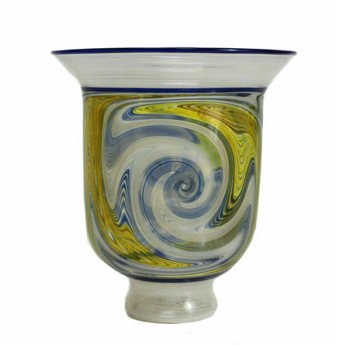 Fine Paper Art Glass Latticino Vase. Unknown Artist (1 of 6)