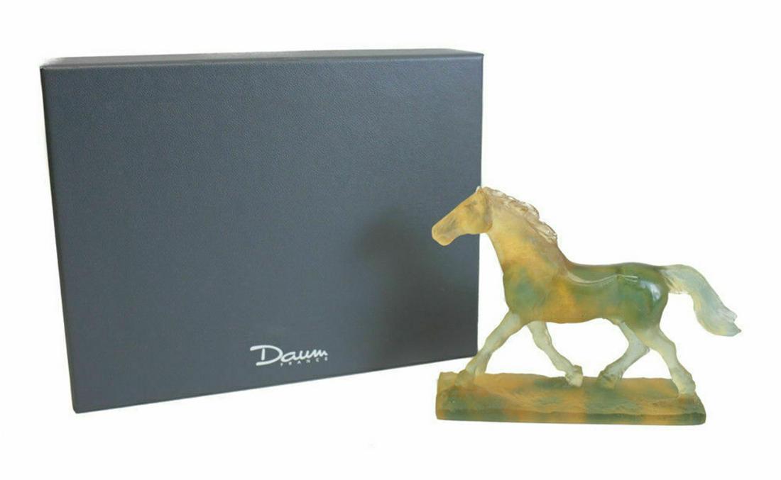 Daum Nancy Art Glass Pate De Verre Horse Sculpture (1 of 6)