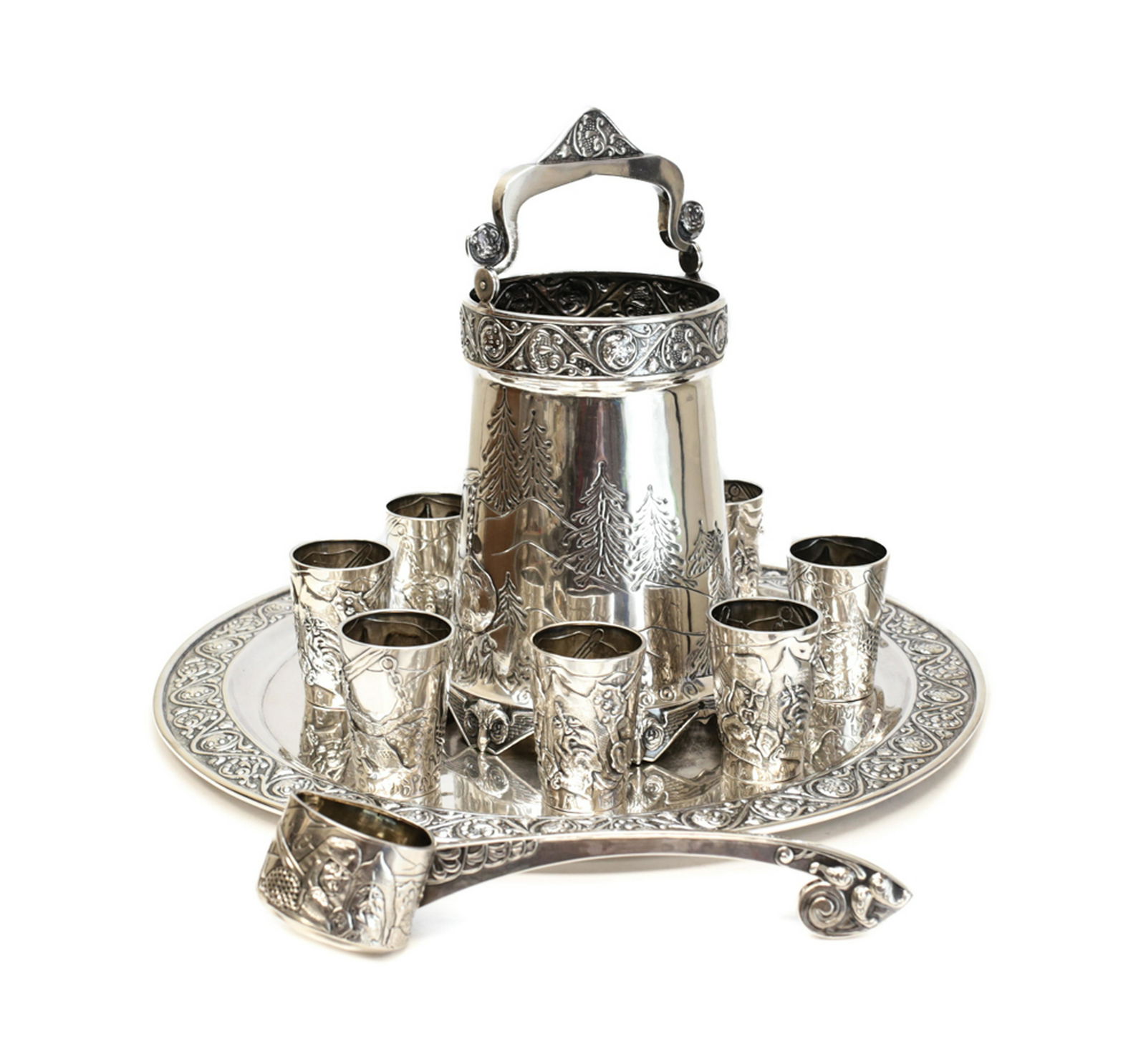 Russian Silver Vodka Set (1 of 12)