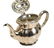 Wilkens & Shone German 800 Silver Teapot #6681, c1960 - 3