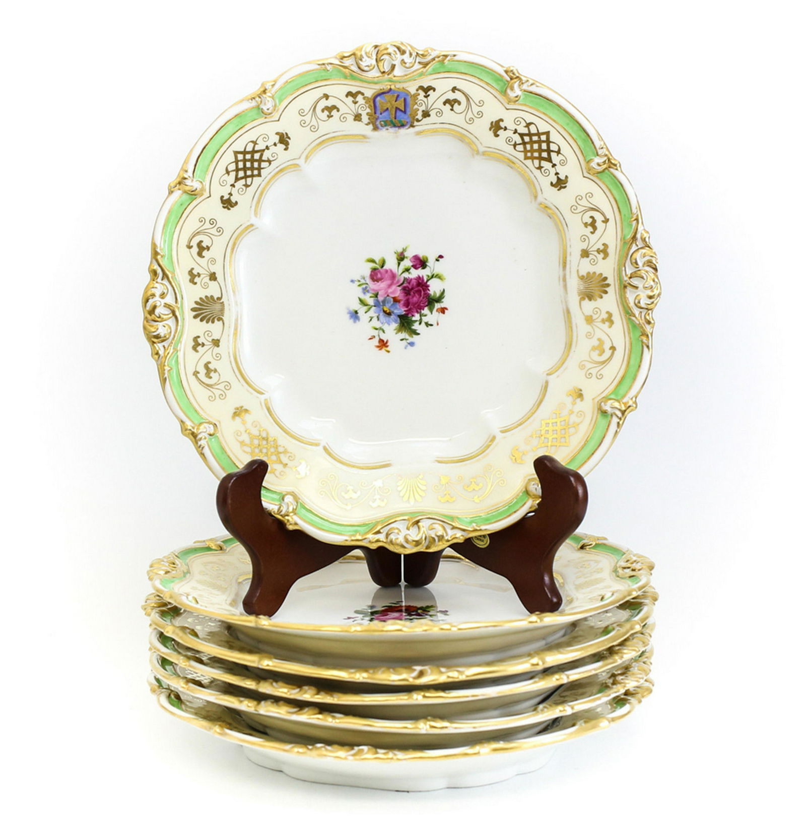 6 Ed Honore a Paris Porcelain Dinner Plates (1 of 8)