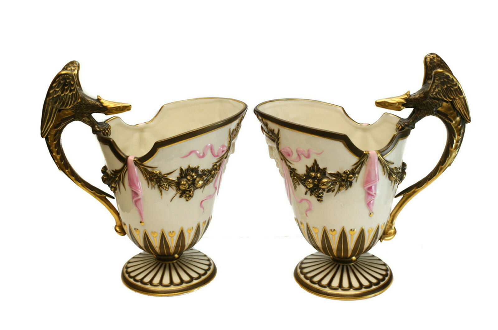 Royal Worcester Porcelain Pitchers 1868, Dragon Handles (1 of 3)