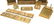 Tiffany Studios Gilt Bronze Desk Set in Bookmark - 2