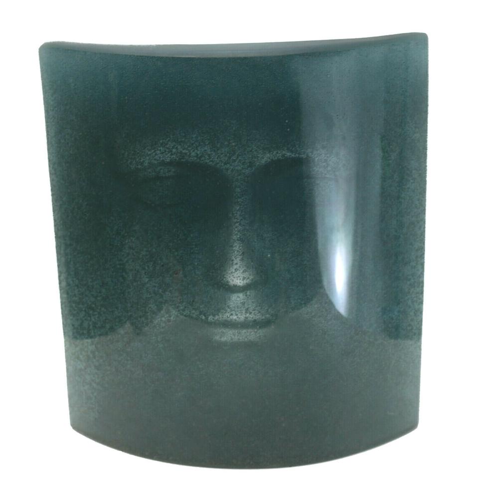 Daum Pate De Verre Art Glass Mask Sculpture by Adzak (1 of 6)