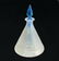 Steuben Verre De Soie Perfume Bottle Blue Stopper