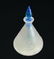 Steuben Verre De Soie Perfume Bottle Blue Stopper - 2