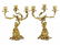 Pair French Gilt Bronze Angels or Putti Candelabras