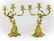 Pair French Gilt Bronze Angels or Putti Candelabras - 2