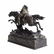 Carl Kauba Painted Bronze Indian on Horseback Sculpture - 4