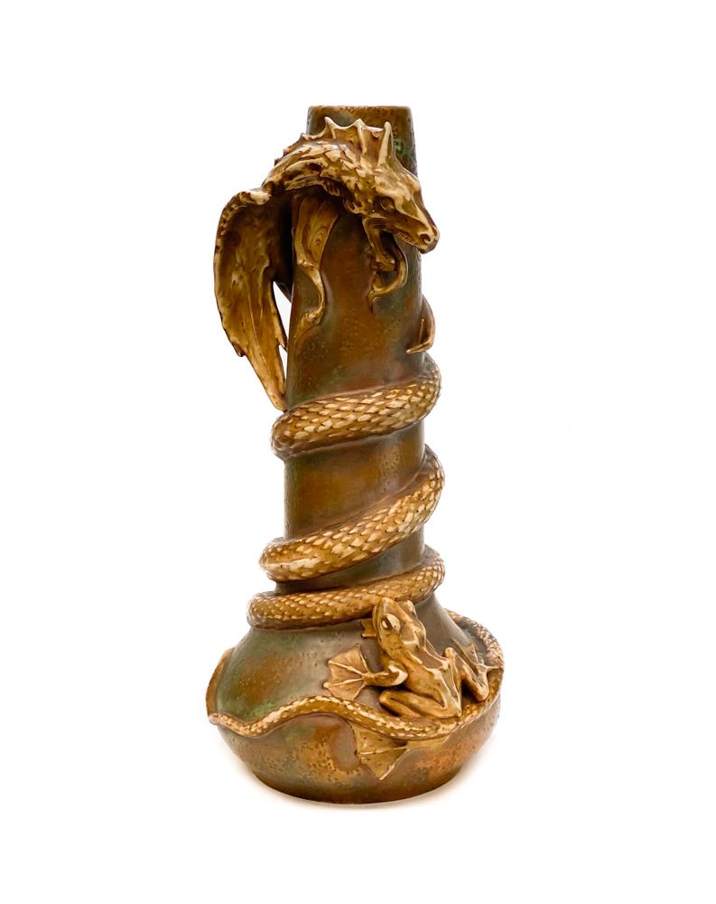 Amphora Glazed Earthenware Saurian & Frog Vase Nov 17, 2019 Taylor