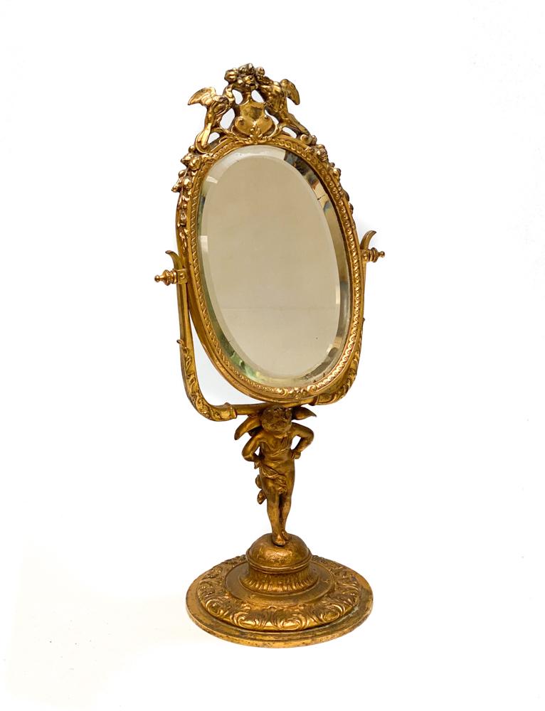 Christofle Gilt Bronze Vanity Mirror (1 of 8)