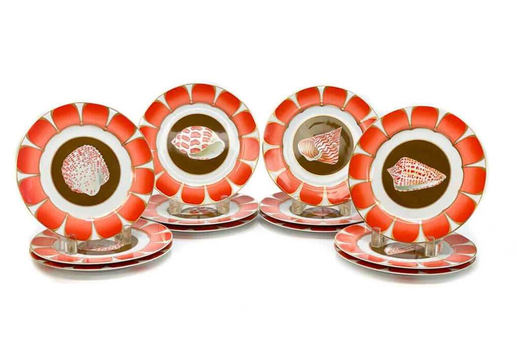 12 Lynn Chase Salad Plates in Coquilles Des Mers, 1994 (1 of 4)
