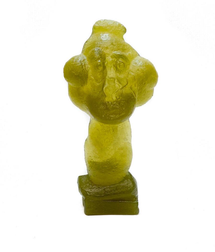 Daum Pate De Verre "Proton" Sculpture by Santini (1 of 8)