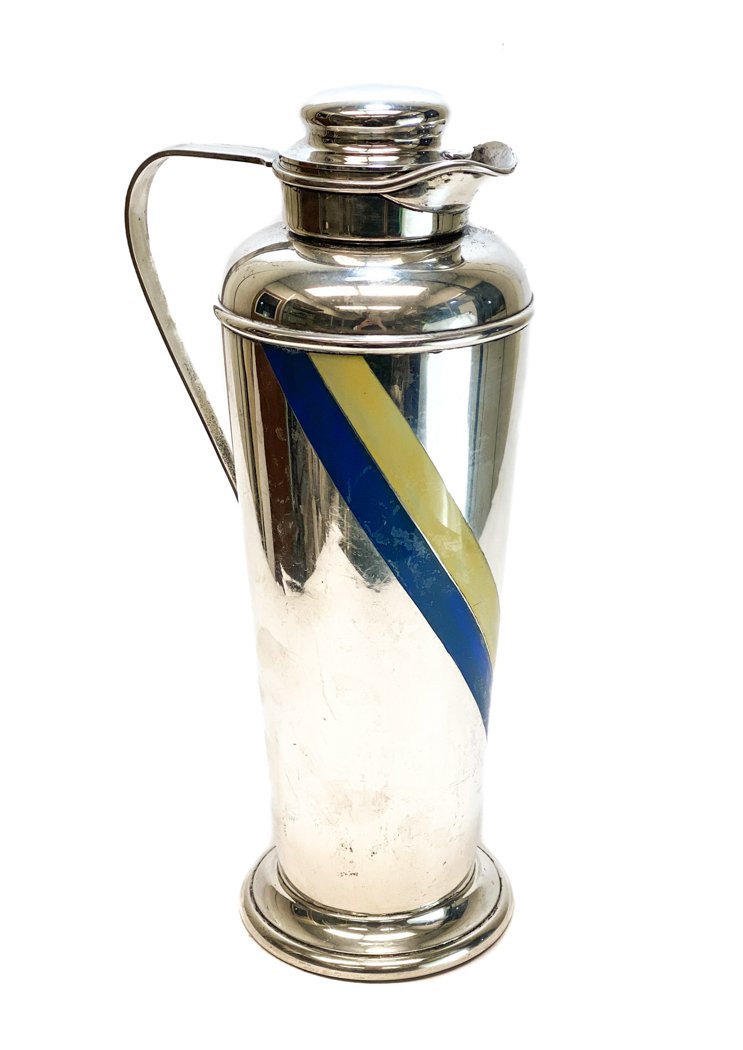 Gorham Sterling Silver and Enamel Martini Shaker (1 of 4)