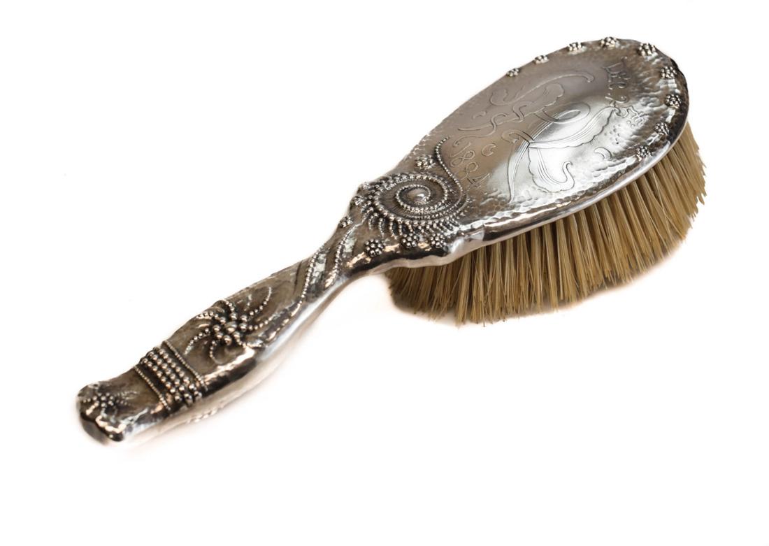 Whiting Mfg Co Sterling Silver Pearled Comb (1 of 3)