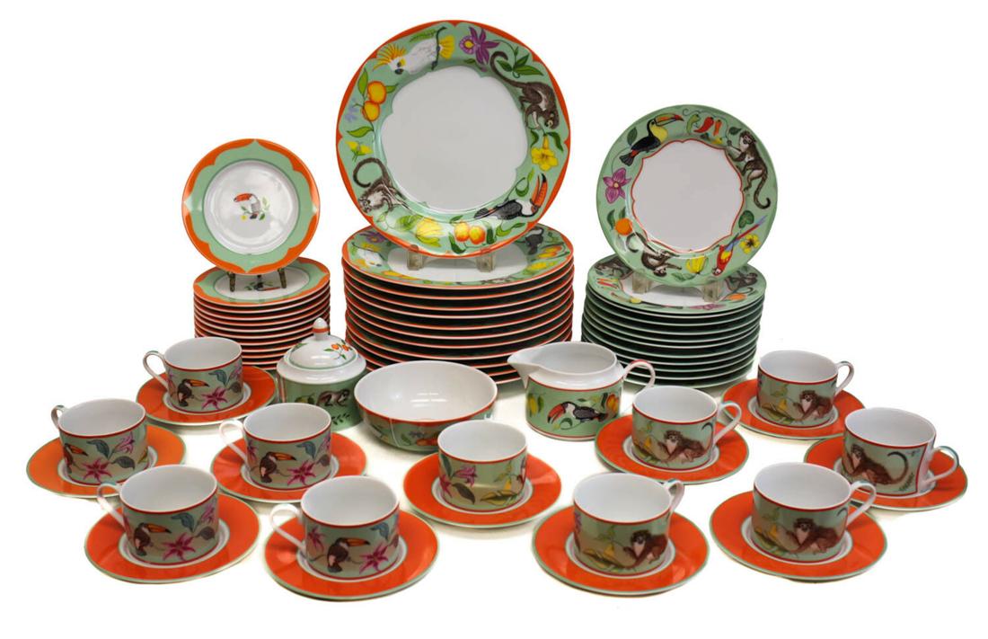 Lynn Chase Porcelain 7pc Dinner Service for 12 in (1 of 7)