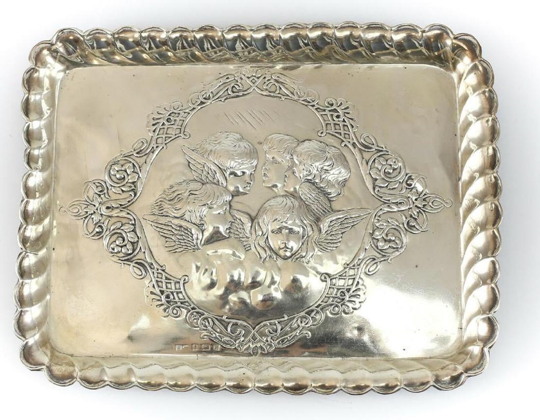 Henry Matthews Birmingham Sterling Silver Vanity Tray (1 of 5)