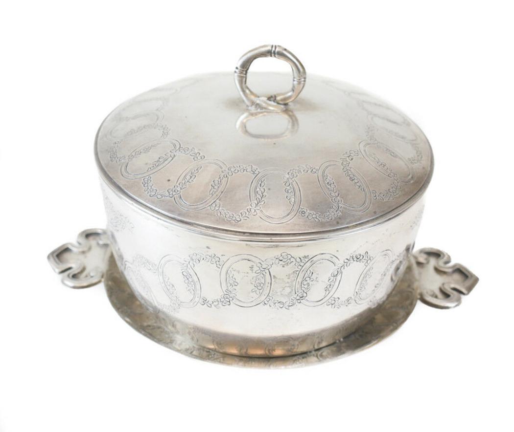 Cheong Shing Chinese Silver  Bowl and Underplate, c1910 (1 of 5)