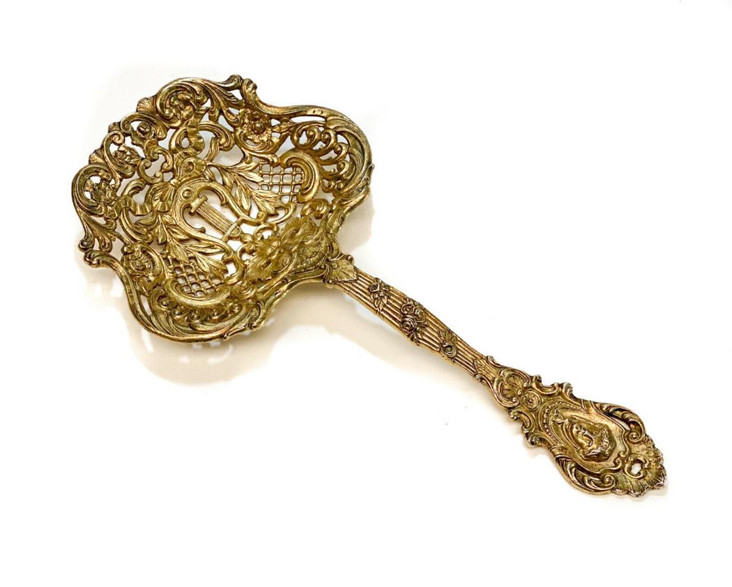 Gorham Gilt Sterling Silver Art Nouveau Bon Bon Spoon (1 of 3)