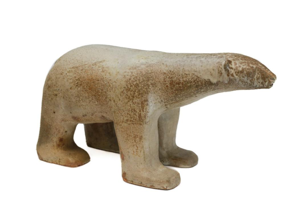 Loet Vanderveen Ceramic Polar Bear Sculpture, Signed (1 of 6)