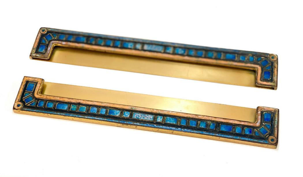 LCT Tiffany Favrile Blotter Ends in Art Deco #355B (1 of 2)