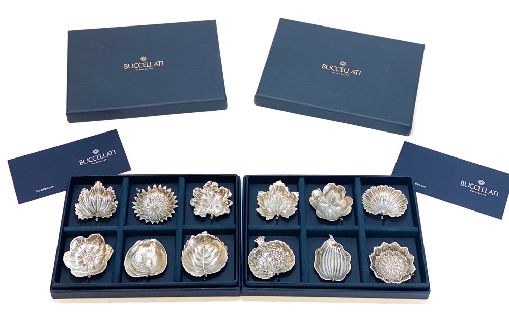 Buccellati Sterling Silver Placecard Holders, Set of 12 (1 of 8)