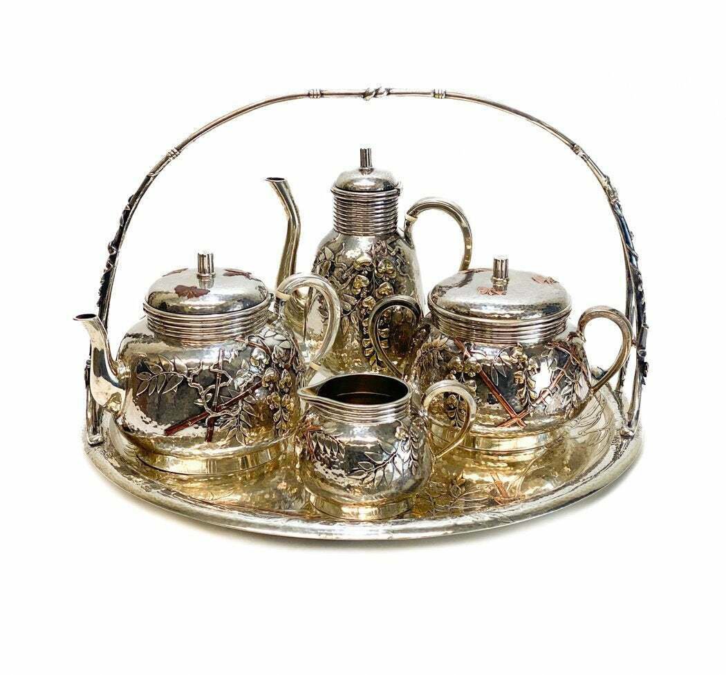 Christofle French Silver & Mixed Metal Tea Set (1 of 9)