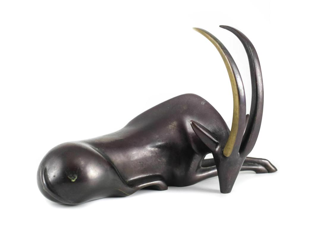 Loet Vanderveen  Bronze Antelope Sculpture Ltd 750 (1 of 4)