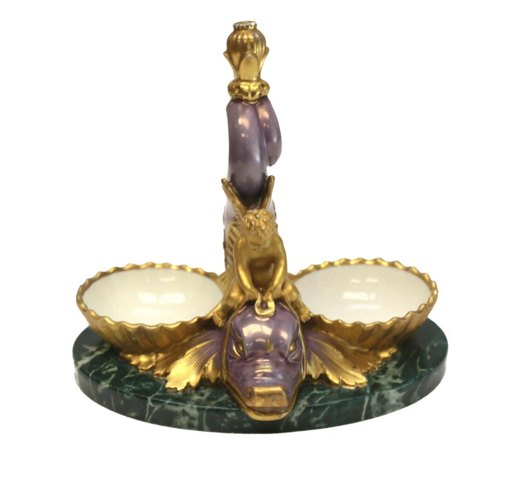 Manufacture De Sevres Saliere Dauphin Salt Cellars (1 of 7)