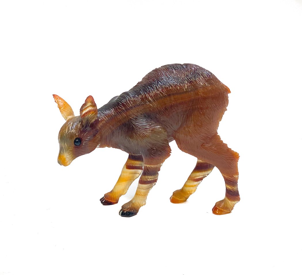Asprey Hand Carved Agate Baby Doe Deer (1 of 5)