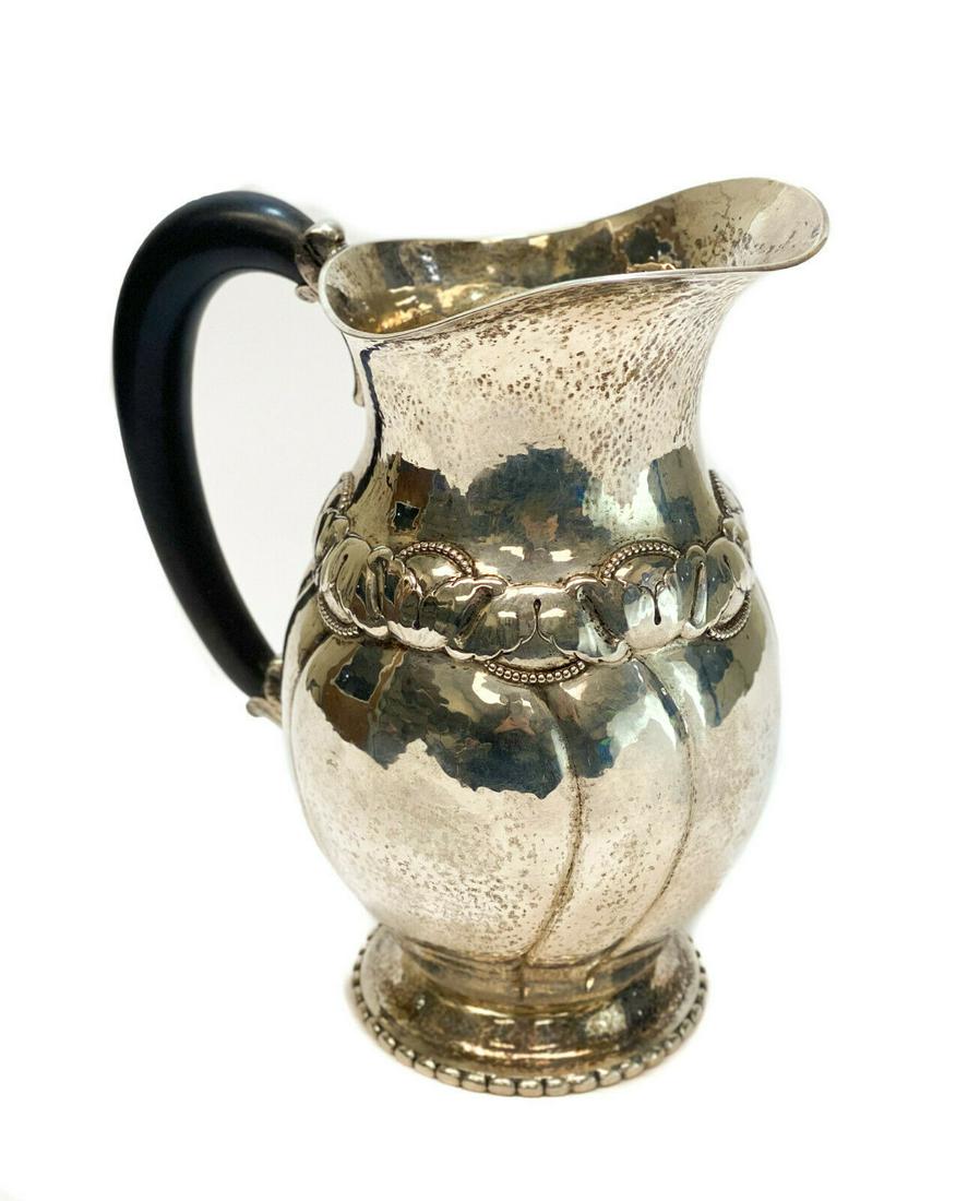 Evald Nielsen Sterling Silver Hand Wrought Pitcher (1 of 5)