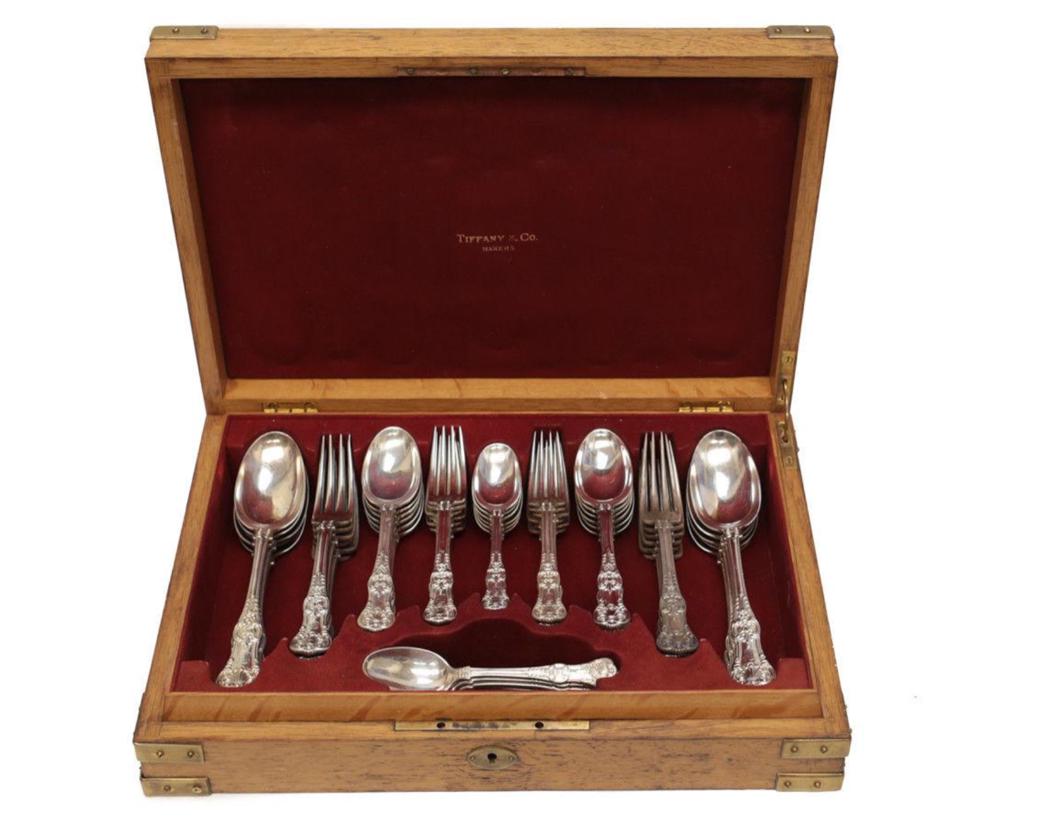 Tiffany Sterling Silver Flatware Set English King (1 of 1)