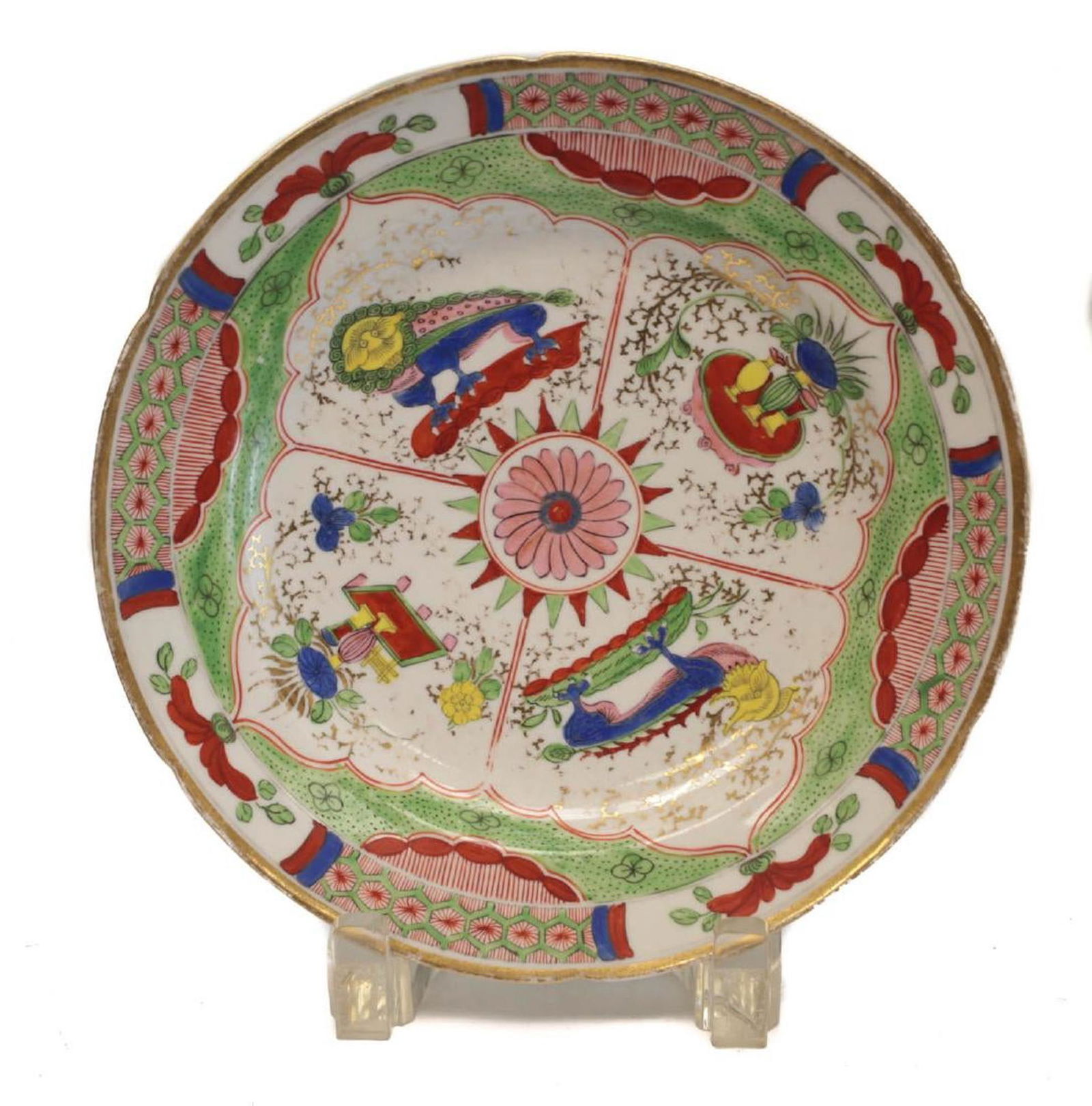 Worcester Luncheon Plate Dragon in Compartment (1 of 3)