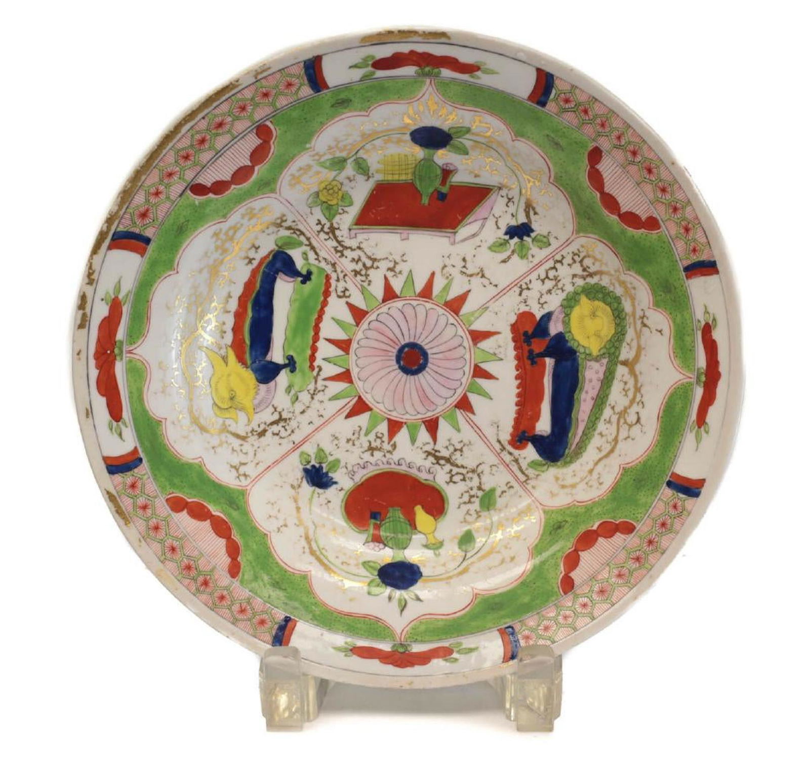 Worcester Soup Bowl Dragon in Compartment (1 of 3)