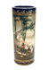 Japanese Kinkozan cobalt blue and hand painted vase - 4