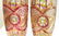 Bohemian Cranberry Red Enamel Cut Glass Vases, c1910 - 2